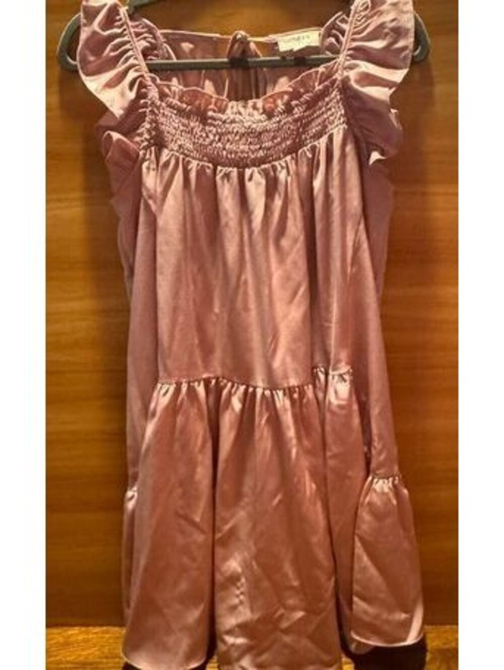 Umgee USA Pink Ruffle Sleeve Dress